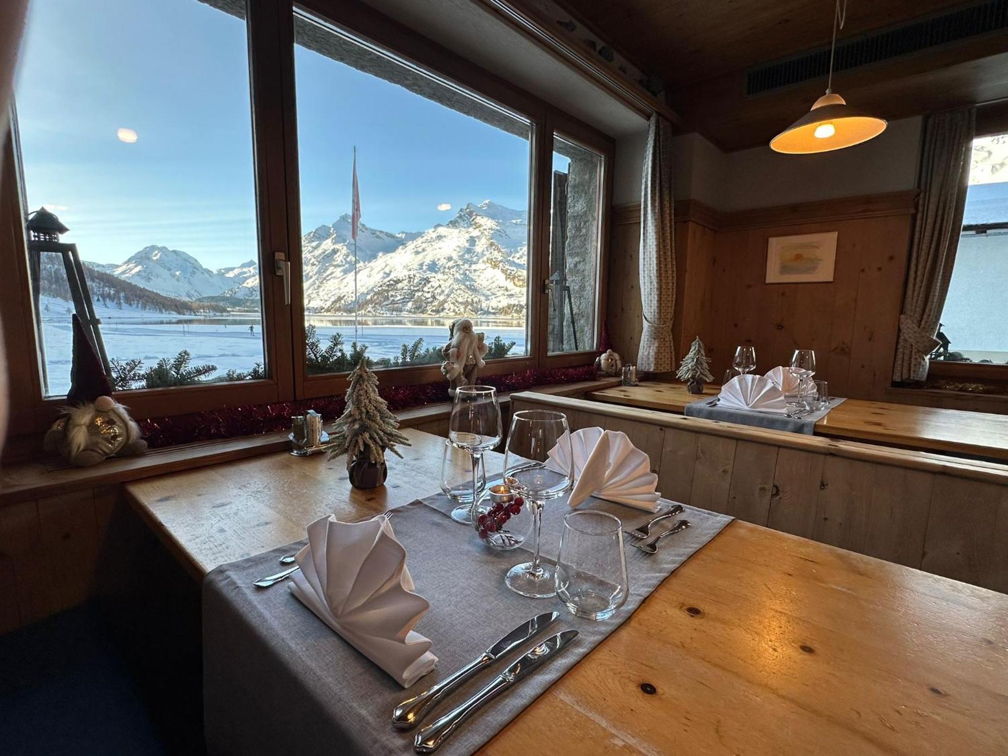Hotel Ristorante Lagrev Maloja Esterno foto